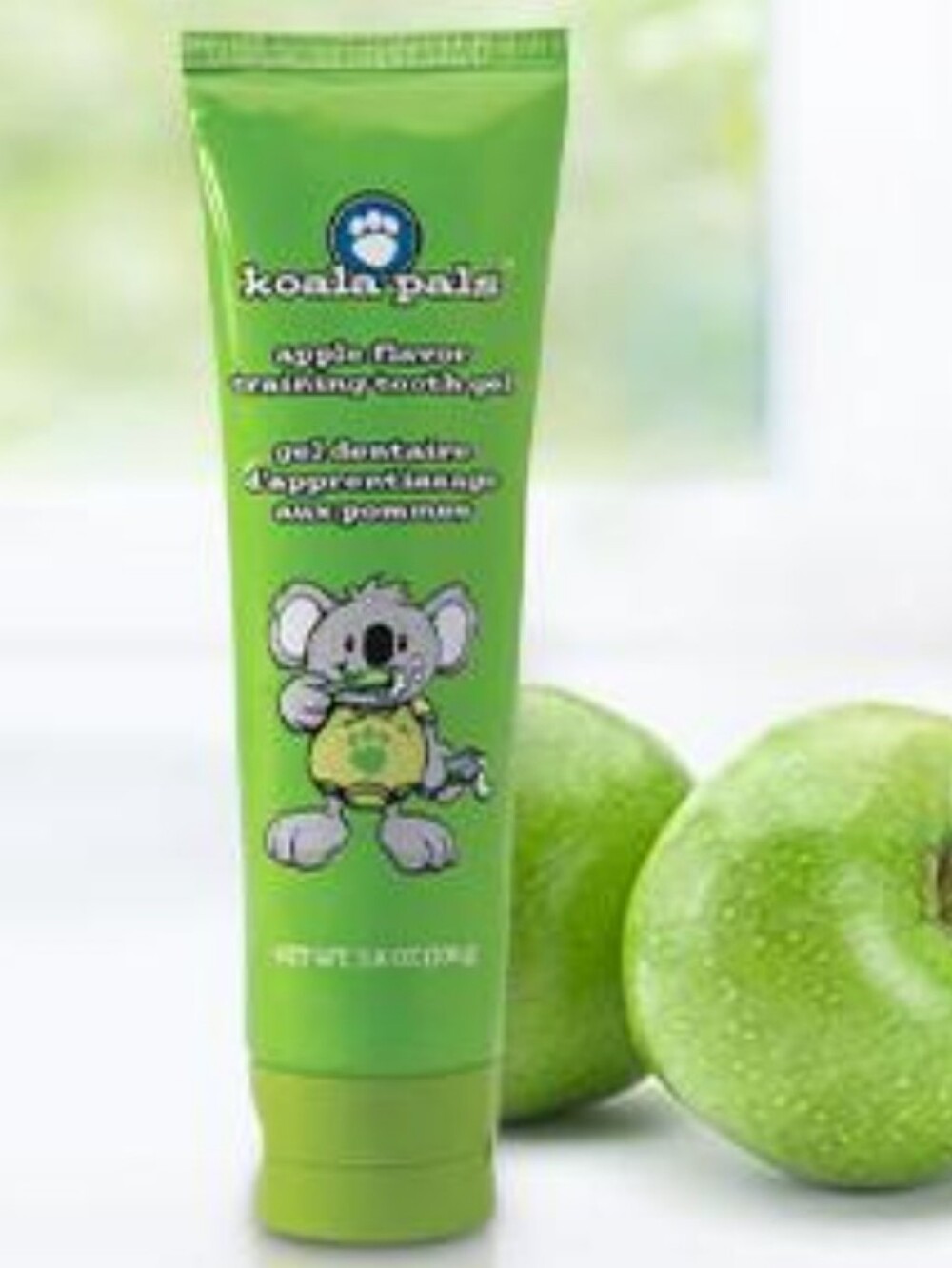 Koala Pals Training TOOTHPASTE Tooth Gel Fluoride-Free Apple FLAVOR Children Kid